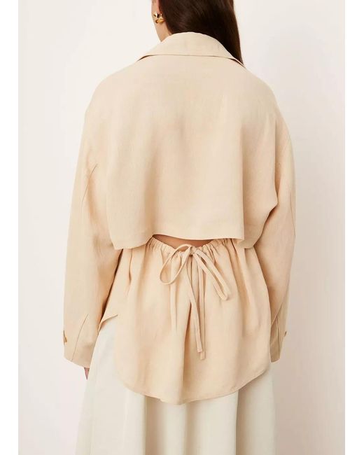 Vince Natural Tie-Fastened Open Back Shirt