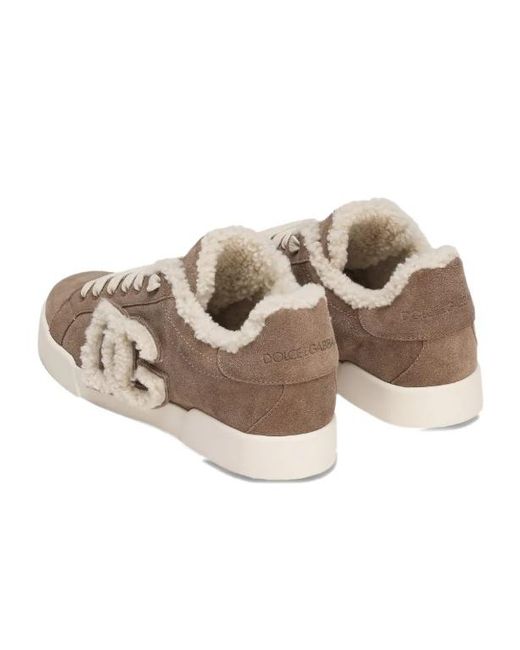 Dolce & Gabbana Brown Portofino Sneakers
