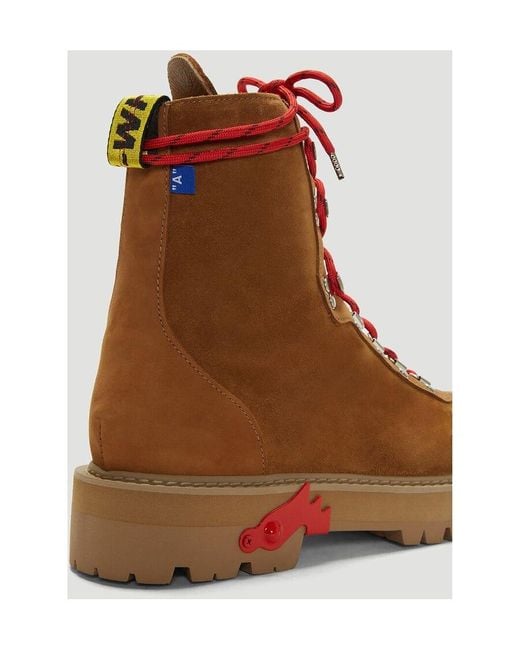Off-White c/o Virgil Abloh Brown Ankle Boots for men