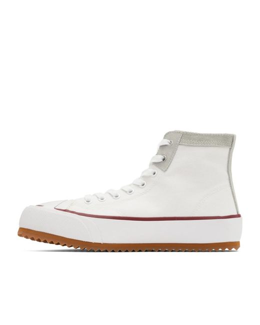 DIESEL White S-Principia High-Top Sneakers for men