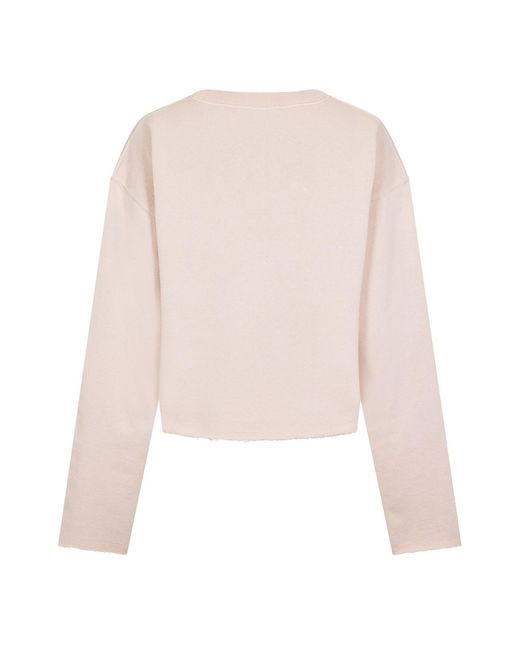 Maison Margiela Pink Logo Sweatshirt