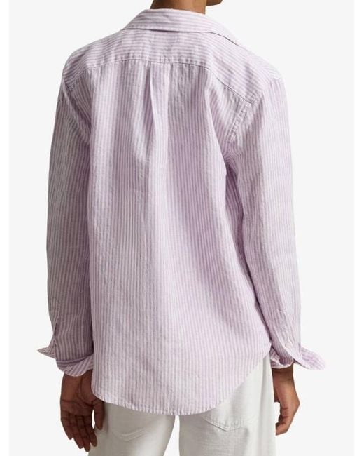 Ralph Lauren Pink Polo Striped Button-Up Shirt