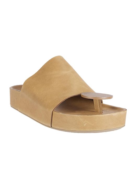 Uma Wang Multicolor Round-Toe Platform Slippers