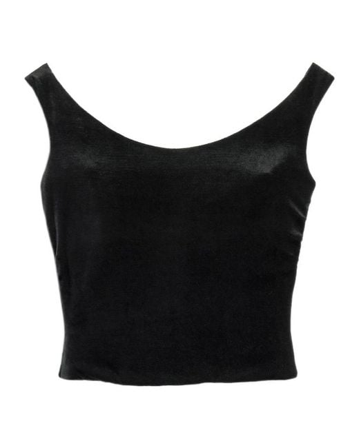 Balenciaga Black Round-Neck Tank Top