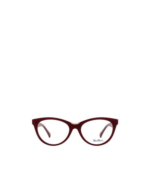 Max Mara White Cat-Eye Glasses