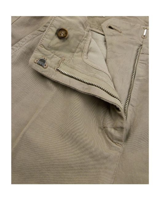 Incotex Natural Button Tailored Trousers for men