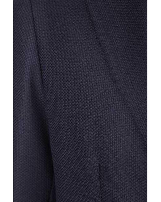 Tagliatore Blue Textured Two-Button Blazer for men