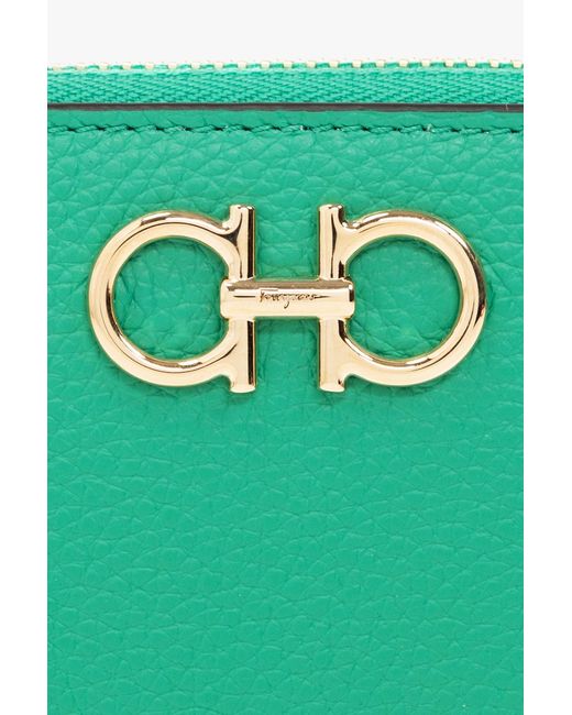 Ferragamo Green Logo Wallet
