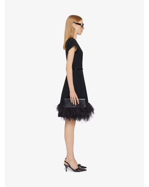 Givenchy Black 4G Bow Short-Sleeved Mini Dress