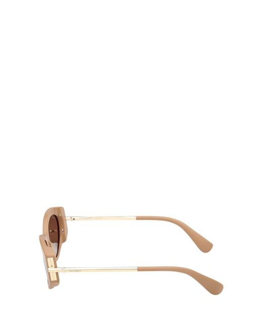 Max Mara Pink Roquebrune Cat-Eye Frame Sunglasses