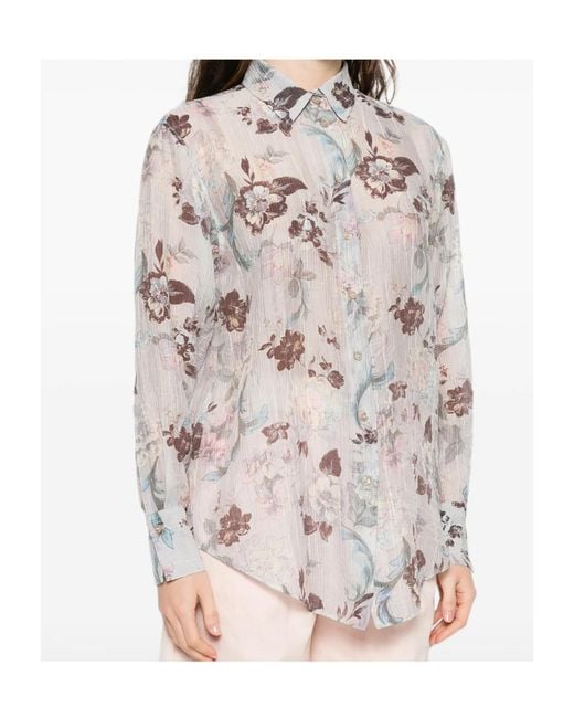 Forte_forte Gray Printed Shirt