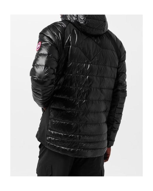 Canada Goose Black Logo Patch Down Jacket for men