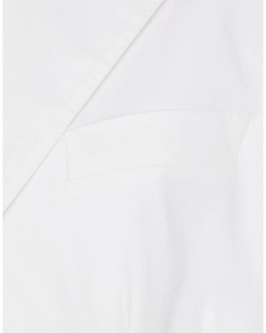 Dolce & Gabbana White Long Sleeves Blazers