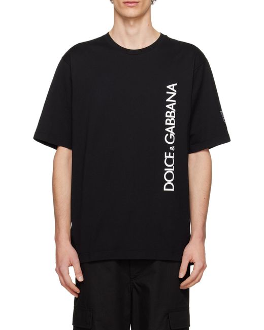 Dolce & Gabbana Black Oversized T-Shirt for men