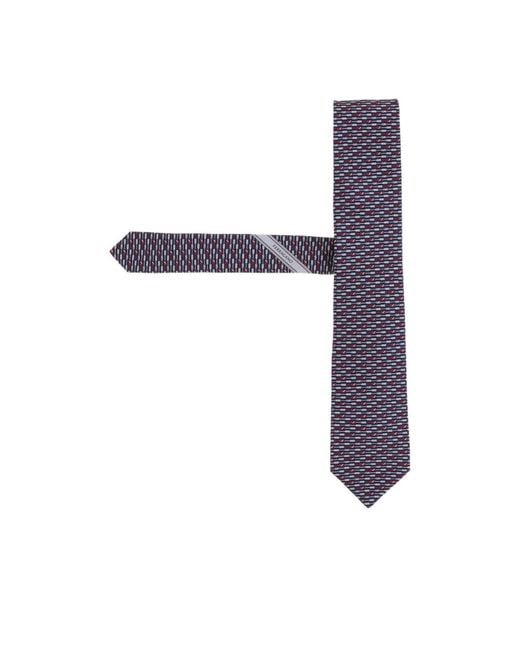Ferragamo Blue Pointed Tie for men