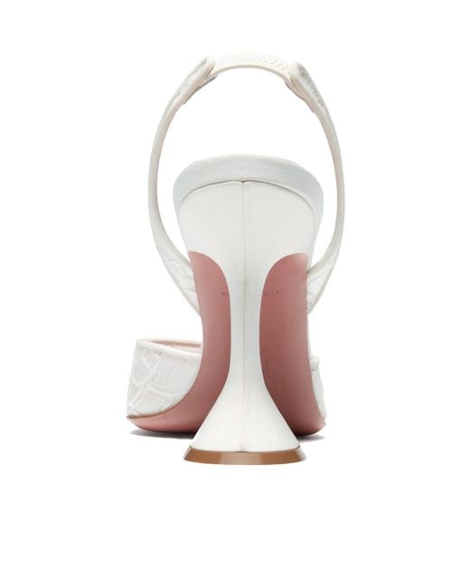 AMINA MUADDI White Holli Lace Sling 95 Lace