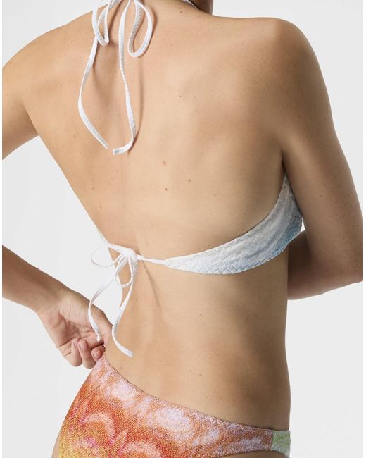 Missoni Blue Halterneck Patterned Bikini