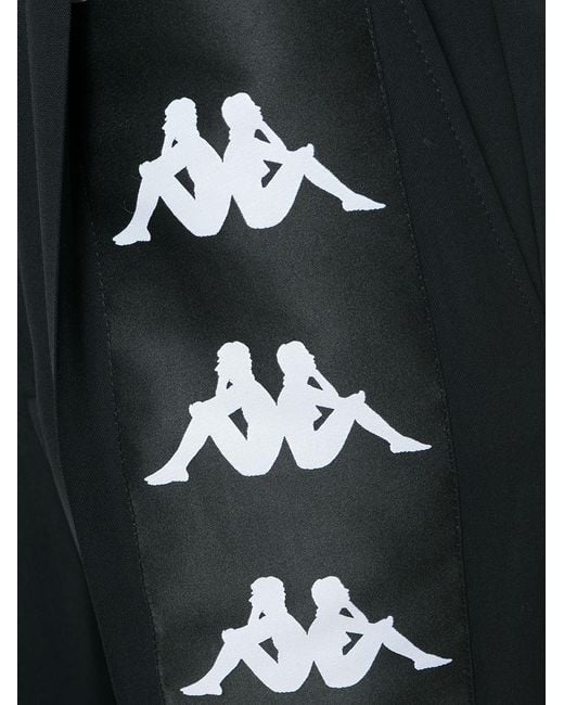 Faith Connexion Black X Kappa Casual Pants