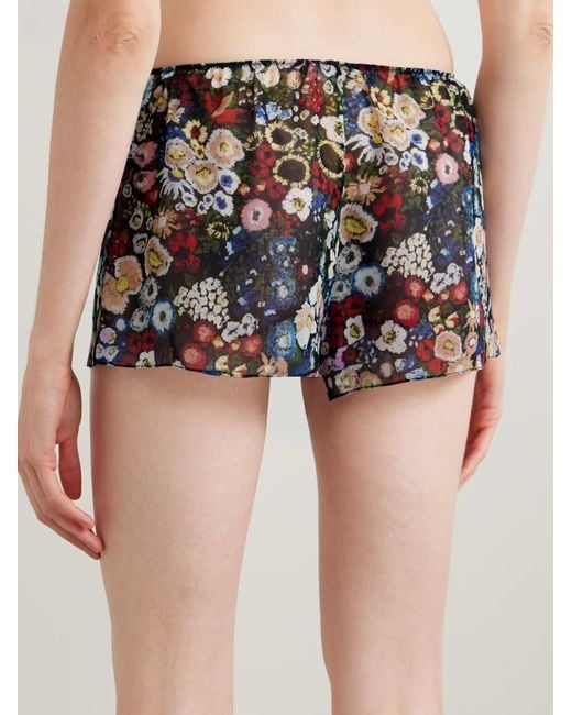 Khaite Multicolor Tilly Printed Shorts