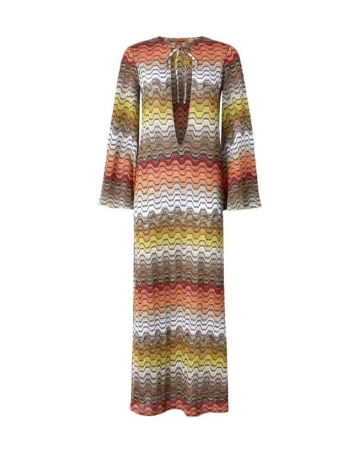 Missoni Multicolor Greek Motif Cover-Up Beachwear