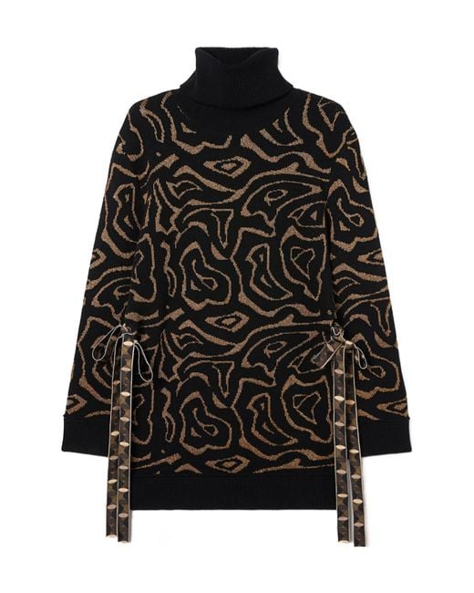 Emilio Pucci Black Pucci Labyrinth Jacquard Knitwear