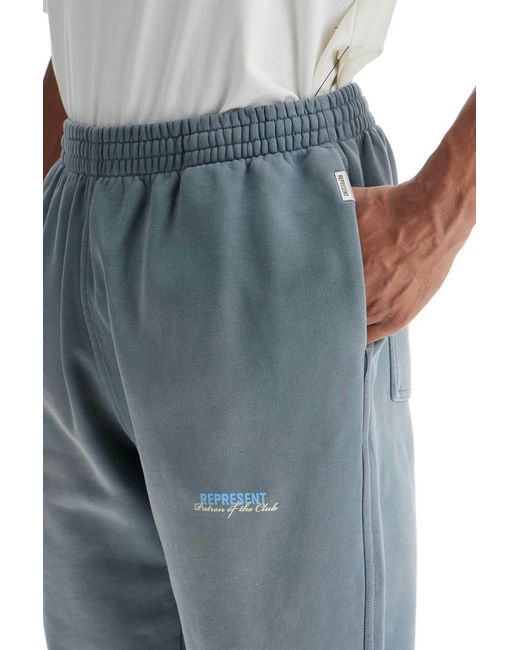 Represent Blue Elastic Waist Sweatpants for men
