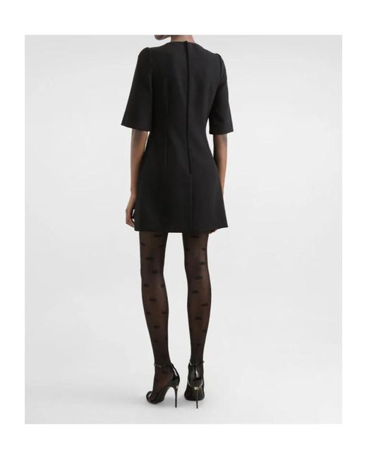 Dolce & Gabbana Black Wool Dress
