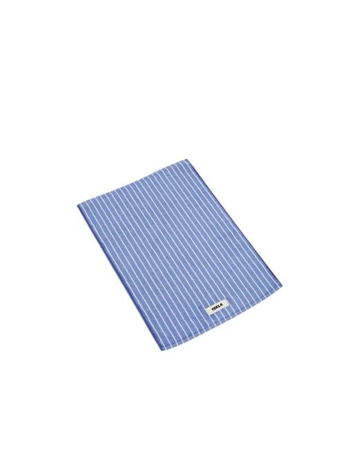 Tekla Blue Striped Bathroom Mat