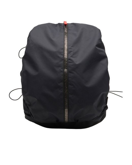 DIESEL Gray Zip-D Ripstop Logo Printed Backpack for men
