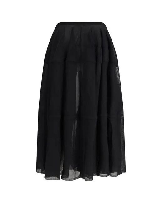 Alaïa Black Tiered Skirt