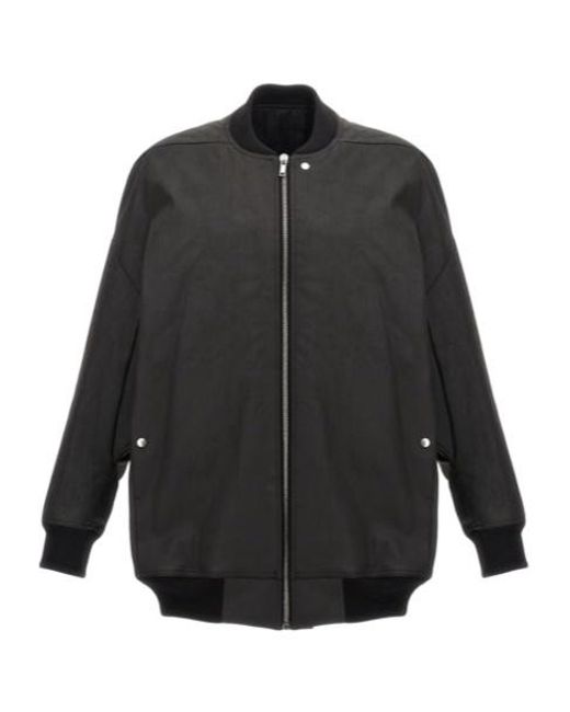 Rick Owens Gray Jumbo Peter Flight Jacket for men