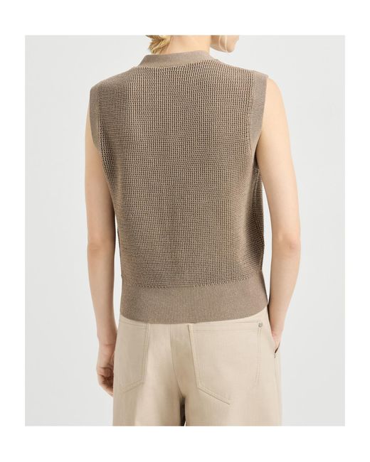 Brunello Cucinelli Gray V-Neck Buttoned Vest