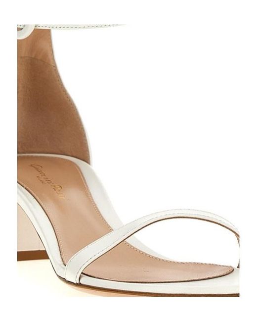 Gianvito Rossi Metallic Gaeta Ankle Strap Sandals