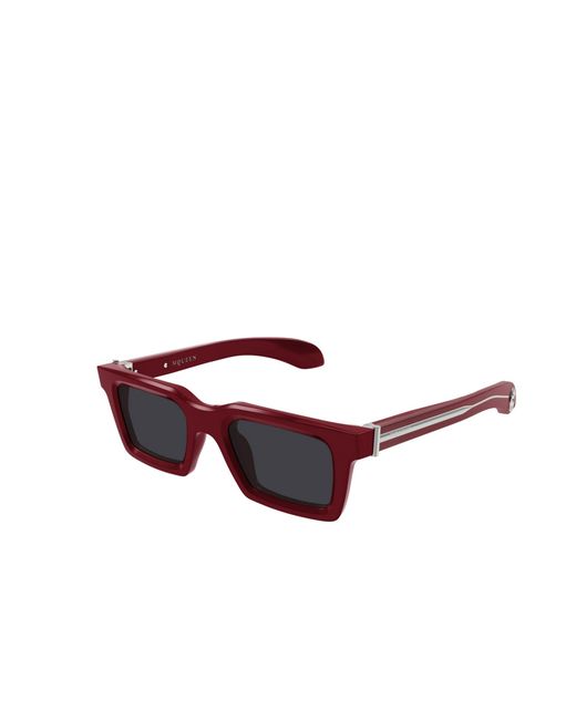 McQueen Green Eyewear Rectangular Frame Sunglasses for men