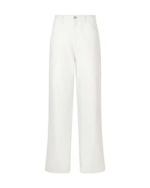 Nili Lotan White High Waist Straight Leg Cargo Pants