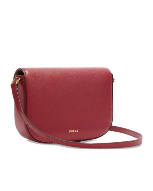 Furla Red Moonlight Small Shoulder Bag