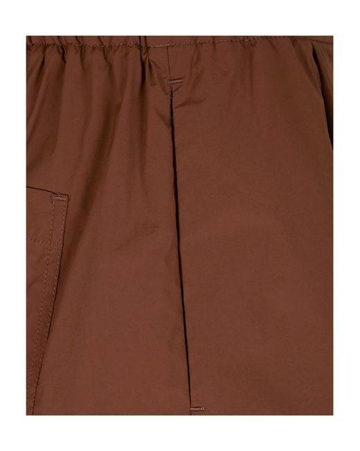 Herno Brown Drawstring Cuffed Shorts
