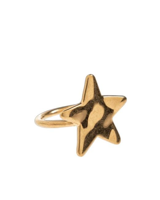Jil Sander Metallic Star Shape Ring