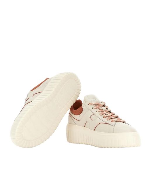 Hogan Natural H-Stripe Low-Top Sneakers