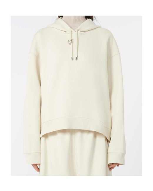 Sportmax Natural Urna Drawstring Hoodie