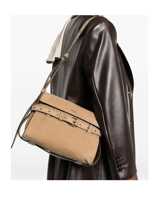 Moschino Natural Logo Shoulder Bag