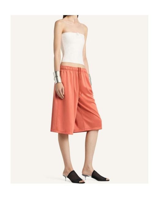 Courreges Pink Back-Panel Shorts
