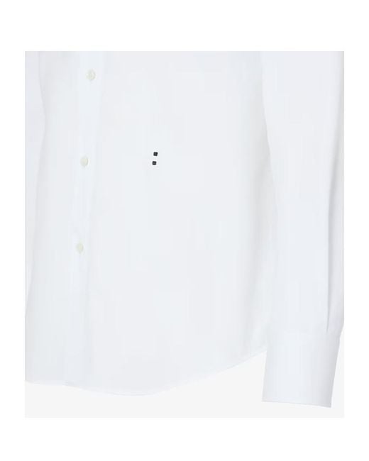 Fendi White Poplin Shirt for men