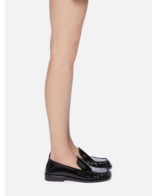 The Attico Black The Charles Square-Toe Loafers
