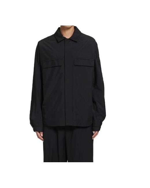 Herno Black Pocket-Detailed High-Neck Jacket for men