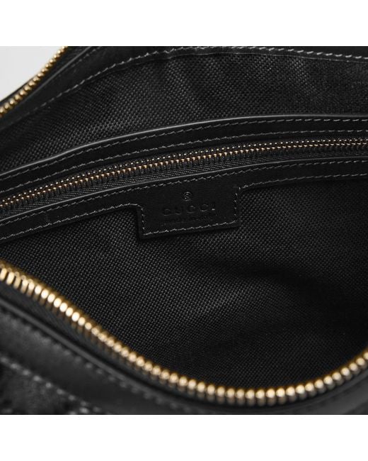 Gucci Black Emblem Shoulder Bag for men