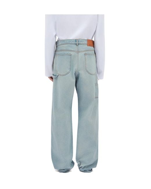 MSGM Blue Relaxed Carpenter Jeans for men