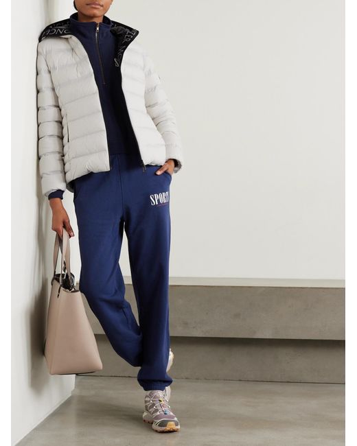 Moncler White Long-Sleeved Down Jacket