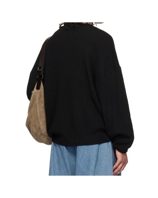 Fear Of God Black Signature 90S Waffle-Knit Sweater for men