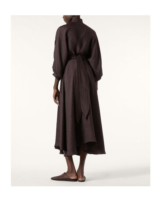 Loro Piana Brown Elise High Waist Midi Skirt